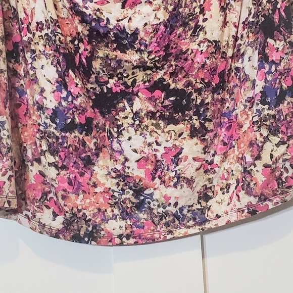 Lane Bryant (Lot Of 2) Sleeveless Tunic Tops Draped Neck Size 26/28 Black Pink - Picture 12 of 16